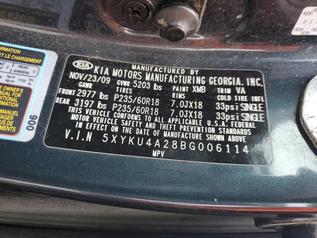 2011 KIA SORENTO EX - 5XYKU4A28BG006114