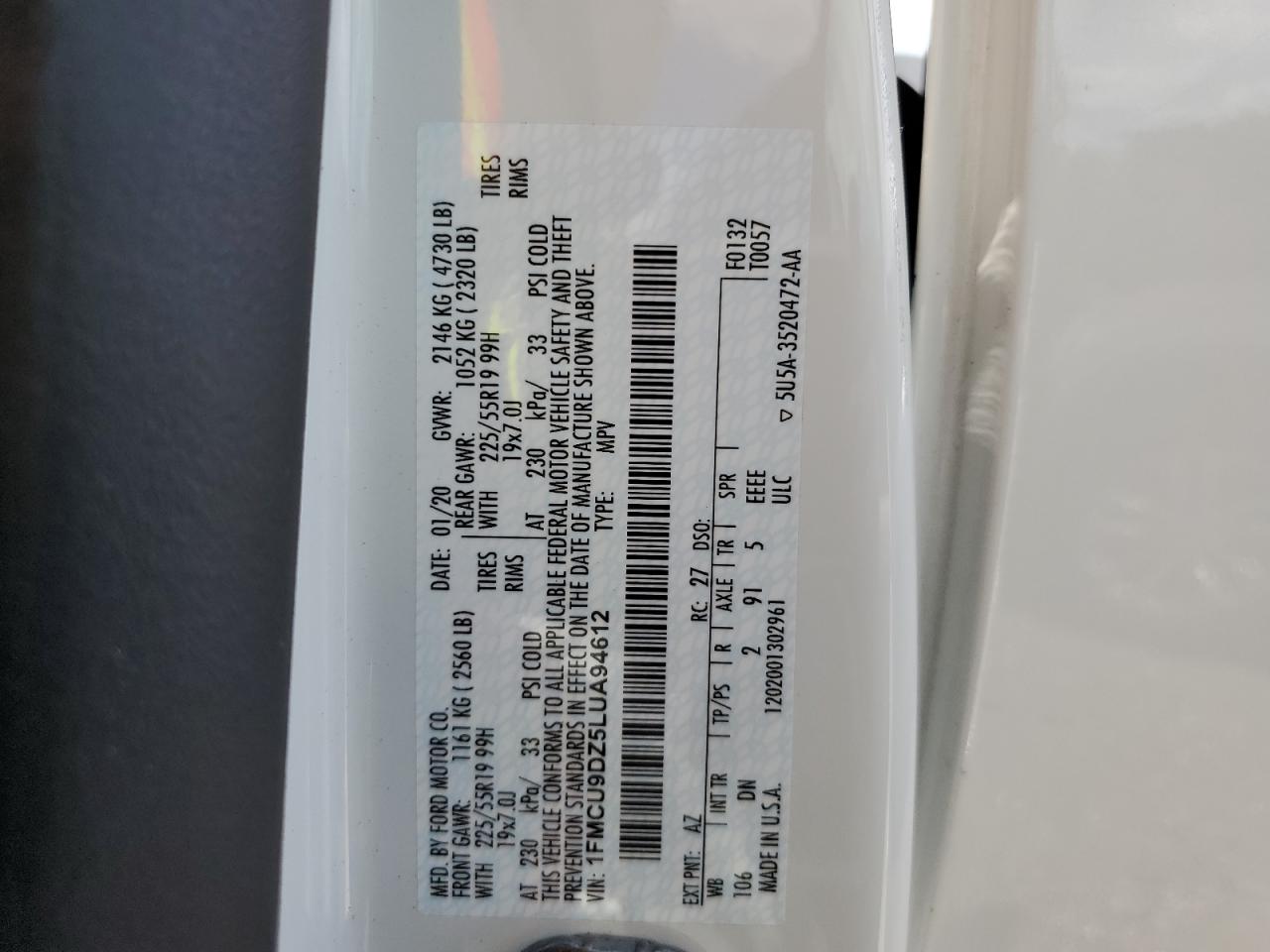 FORD ESCAPE TITANIUM