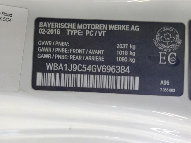 2016 BMW M235XI WBA1J9C54GV696384