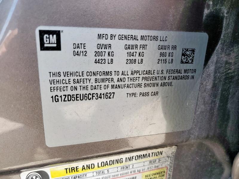 2012 CHEVROLET MALIBU 2LT - 1G1ZD5EU6CF341627