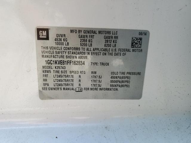 2015 CHEVROLET SILVERADO - 1GC1KVE81FF162834