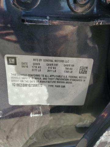 2016 CHEVROLET CRUZE LS - 1G1BC5SM1G7268773