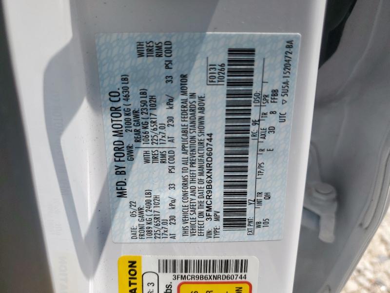 2022 FORD BRONCO SPO 3FMCR9B6XNRD60744