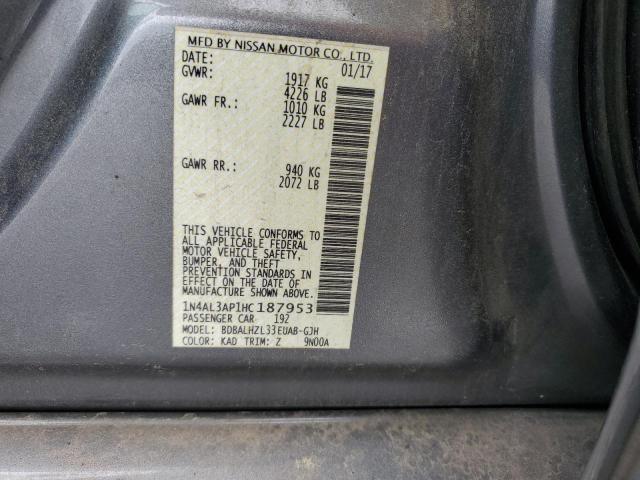 2017 NISSAN ALTIMA 2.5 - 1N4AL3AP1HC187953