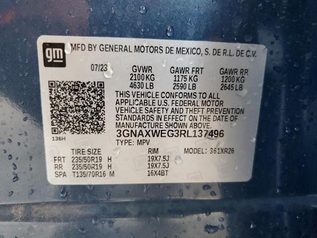 2024 CHEVROLET EQUINOX RS 3GNAXWEG3RL137496