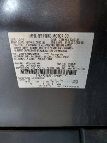 2015 FORD TAURUS SEL - 1FAHP2E86FG124093