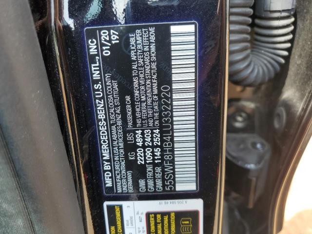 2020 MERCEDES-BENZ C 63 AMG-S 55SWF8HB4LU332220