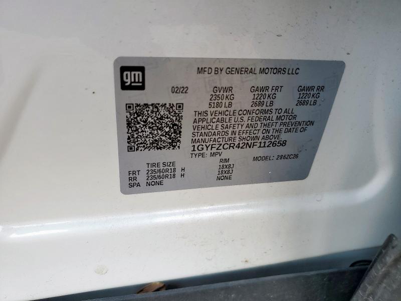 2022 CADILLAC XT4 PREMIU 1GYFZCR42NF112658