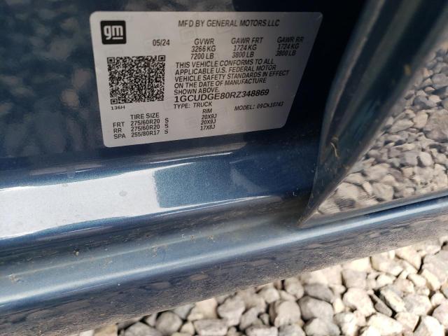2024 CHEVROLET SILVERADO 1GCUDGE80RZ348869