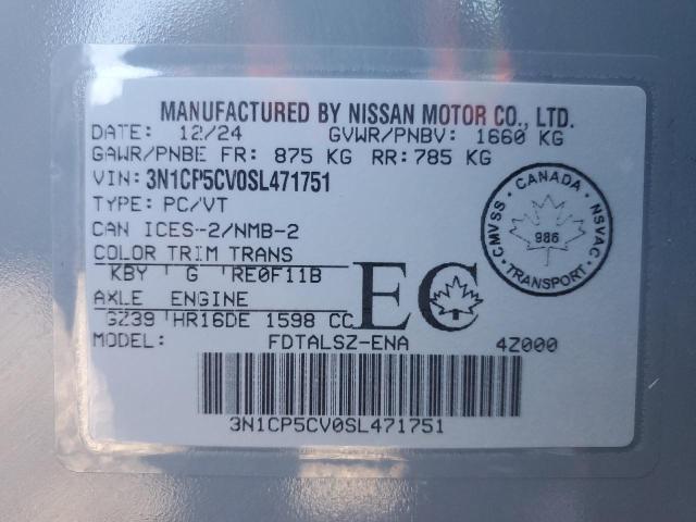 2025 NISSAN KICKS PLAY SV - 3N1CP5CV0SL471751