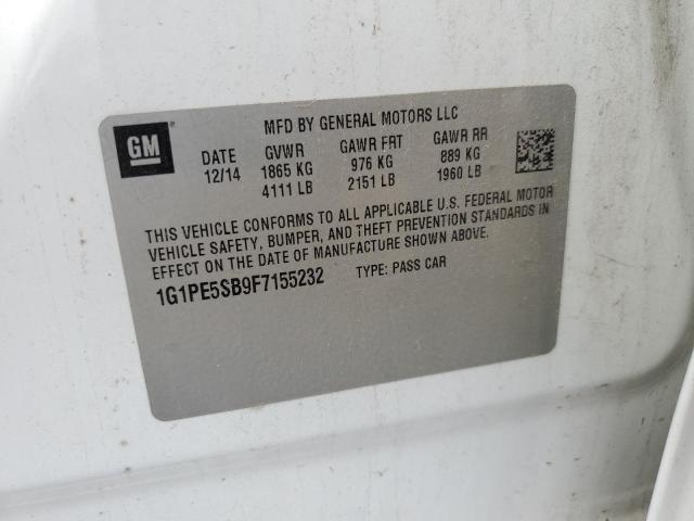 2015 CHEVROLET CRUZE LT #3286508143