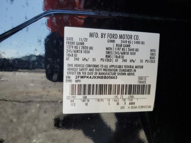 2022 FORD EDGE SEL - 2FMPK4J93NBB05663