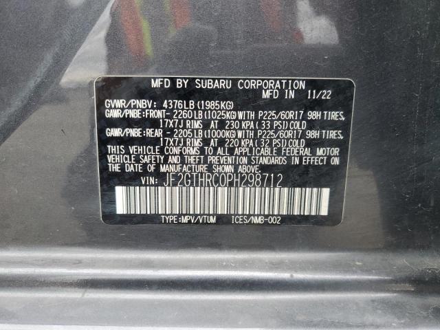 2023 SUBARU CROSSTREK JF2GTHRC0PH298712