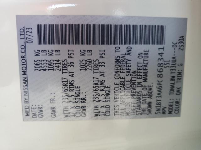2023 NISSAN ROGUE S 5N1BT3AA6PC868341