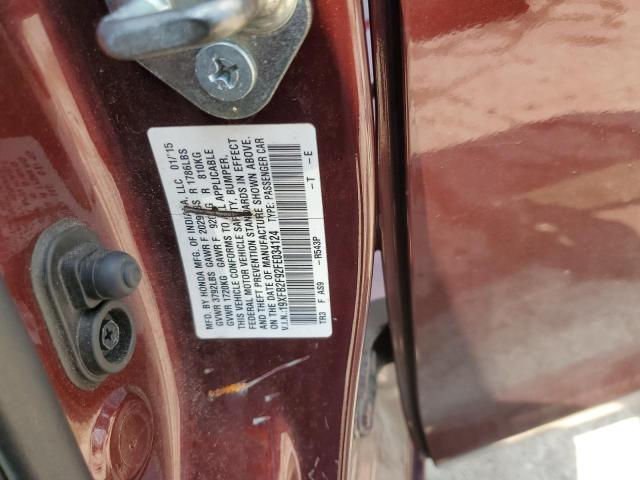2015 HONDA CIVIC EXL 19XFB2F92FE034124