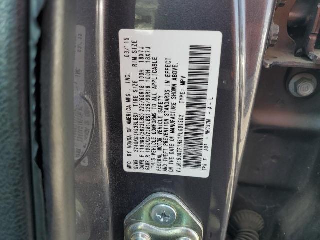 2015 HONDA CROSSTOUR 5J6TF1H51FL001502