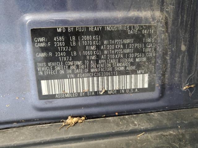 2014 SUBARU OUTBACK 2. - 4S4BRCFC3E3306113