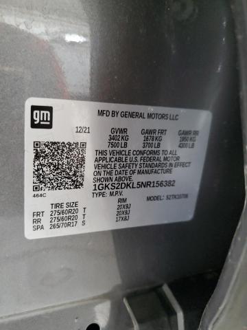 2022 GMC YUKON DENALI 1GKS2DKL5NR156382