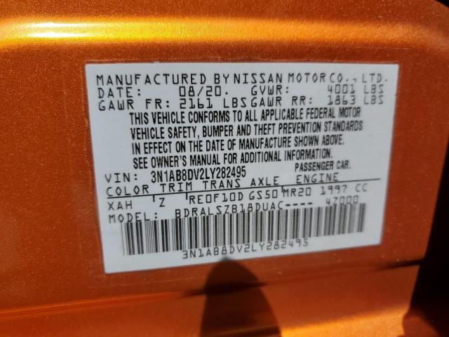 2020 NISSAN SENTRA SR 3N1AB8DV2LY282495