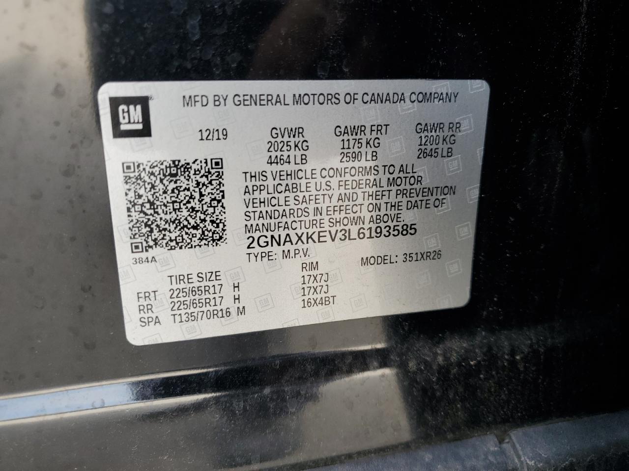 CHEVROLET EQUINOX LT