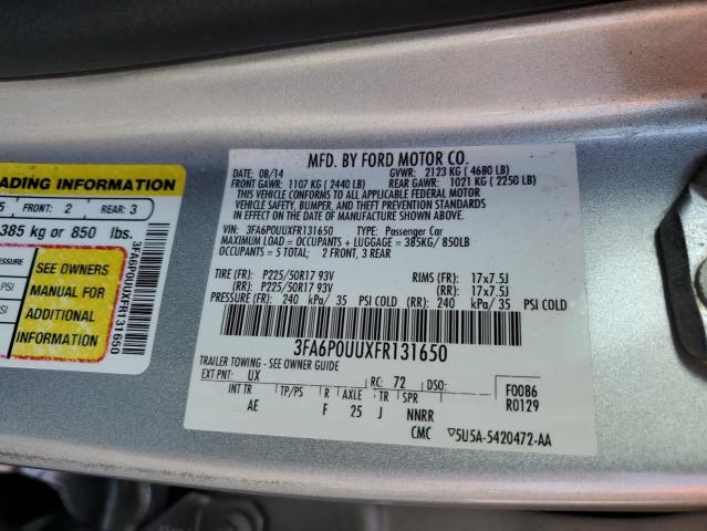 2015 FORD FUSION S H 3FA6P0UUXFR131650