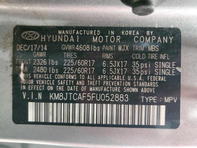 2015 HYUNDAI TUCSON GLS KM8JTCAF5FU052883