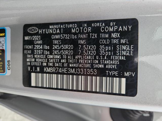 2021 HYUNDAI PALISADE CALLIGRAPHY KM8R74HE3MU331353