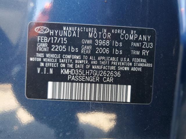 2016 HYUNDAI ELANTRA GT KMHD35LH7GU262636