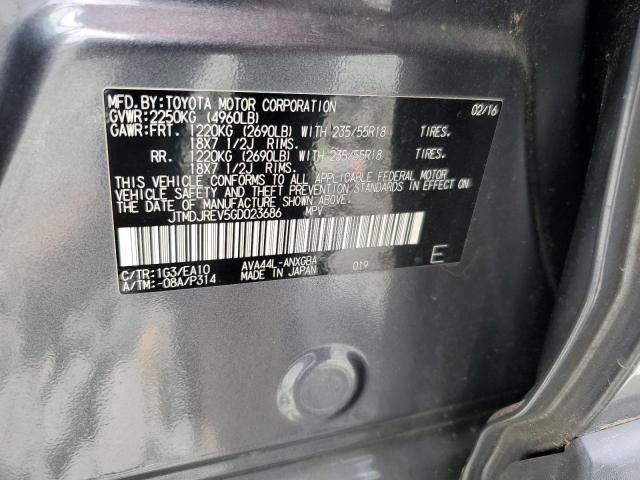 2016 TOYOTA RAV4 HV LI JTMDJREV5GD023686