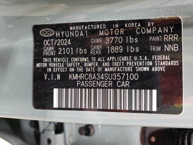 2025 HYUNDAI VENUE SEL KMHRC8A34SU357100