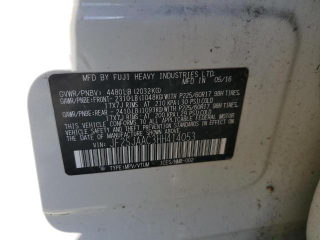 2017 SUBARU FORESTER 2 JF2SJAAC3HH414053