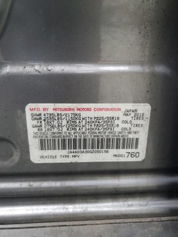 2016 MITSUBISHI OUTLANDER JA4AD3A30GZ050156