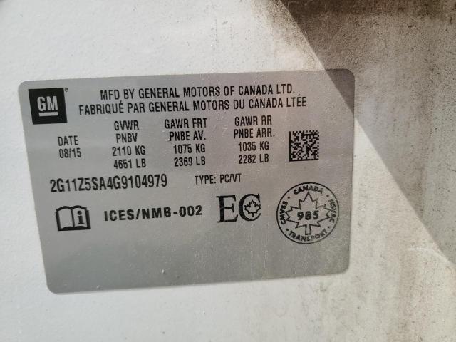 2016 CHEVROLET IMPALA LS 2G11Z5SA4G9104979