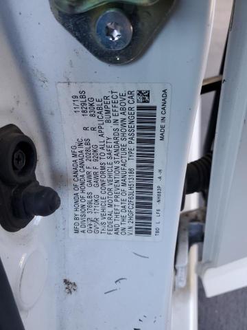 2020 HONDA CIVIC LX 2HGFC2F63LH513186