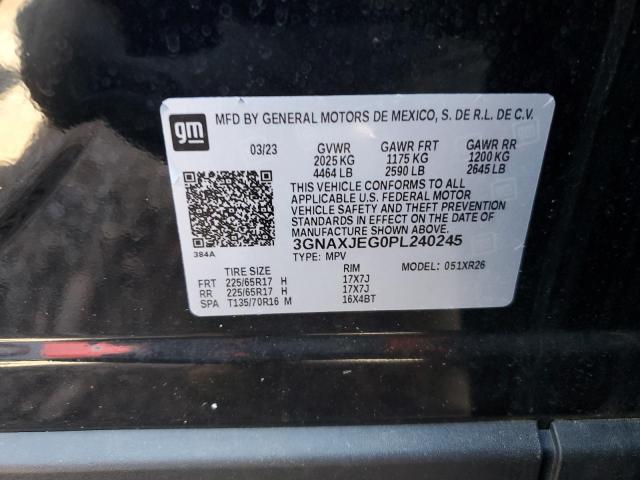 2023 CHEVROLET EQUINOX LT 3GNAXJEG0PL240245