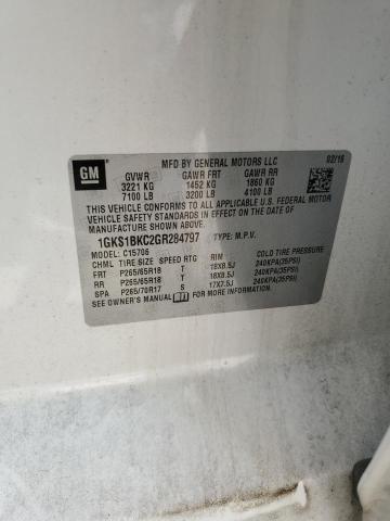 2016 GMC YUKON SLT 1GKS1BKC2GR284797