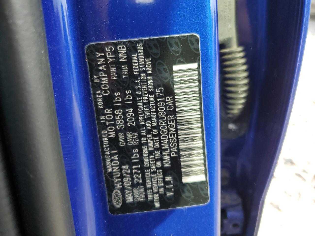 Lot #3308282157 2024 HYUNDAI ELANTRA SEL