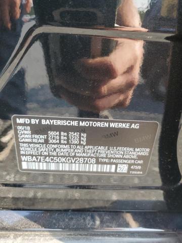 2019 BMW 740 XI WBA7E4C50KGV28708