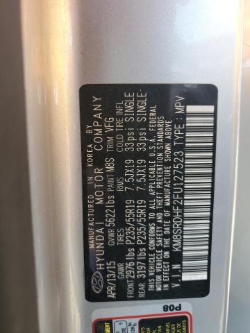 2015 HYUNDAI SANTA FE G - KM8SRDHF2FU127523