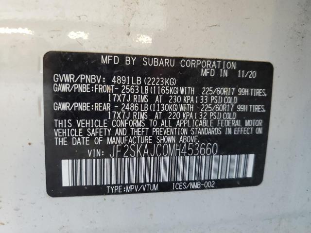 2021 SUBARU FORESTER P - JF2SKAJC0MH453660