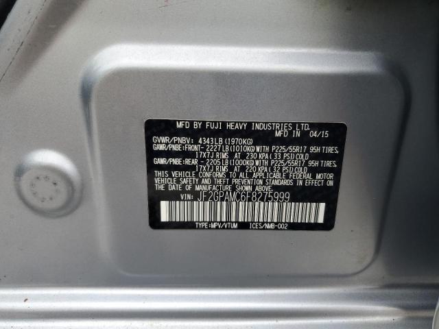 2015 SUBARU XV CROSSTR JF2GPAMC6F8275999