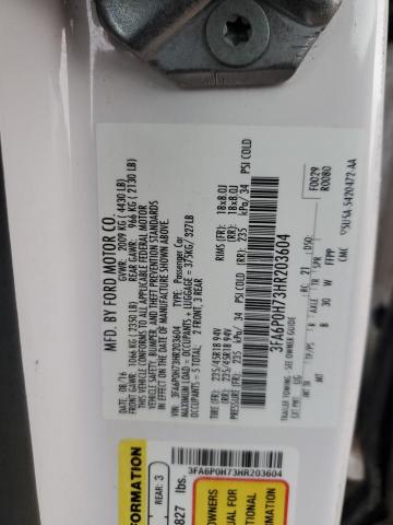 2017 FORD FUSION SE - 3FA6P0H73HR203604