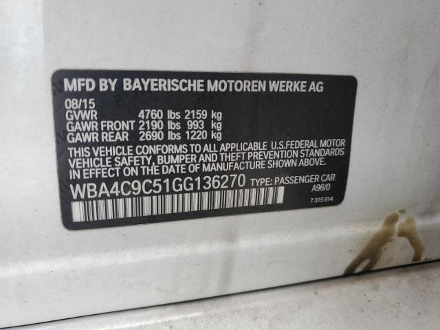 2016 BMW 428 XI GRA WBA4C9C51GG136270