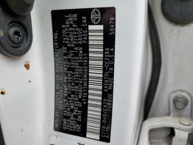 2021 TOYOTA CAMRY SE - 4T1G11AK6MU601831
