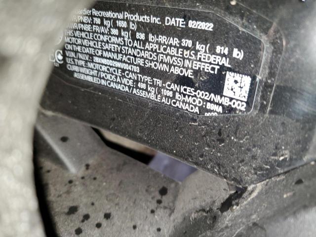 2022 CAN-AM SPYDER ROA 2BXNBDD29NV004703