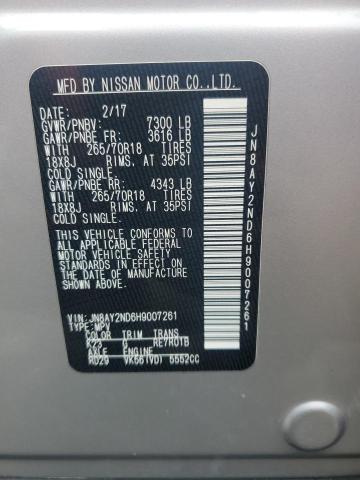 2017 NISSAN ARMADA SV JN8AY2ND6H9007261