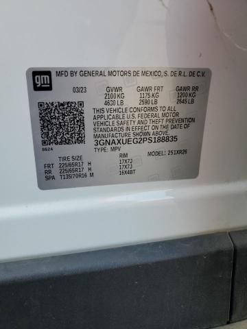 2023 CHEVROLET EQUINOX LT 3GNAXUEG2PS188835