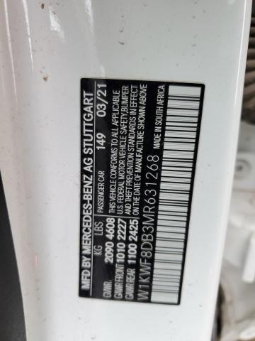 2021 MERCEDES-BENZ C 300 W1KWF8DB3MR631268
