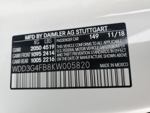2019 MERCEDES-BENZ A 220 4MAT #3287448991