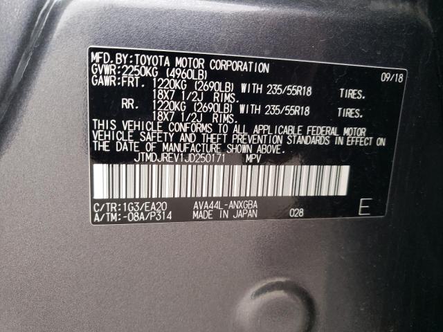 2018 TOYOTA RAV4 HV LIMITED JTMDJREV1JD250171